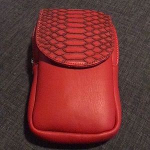 Leather like case with hook